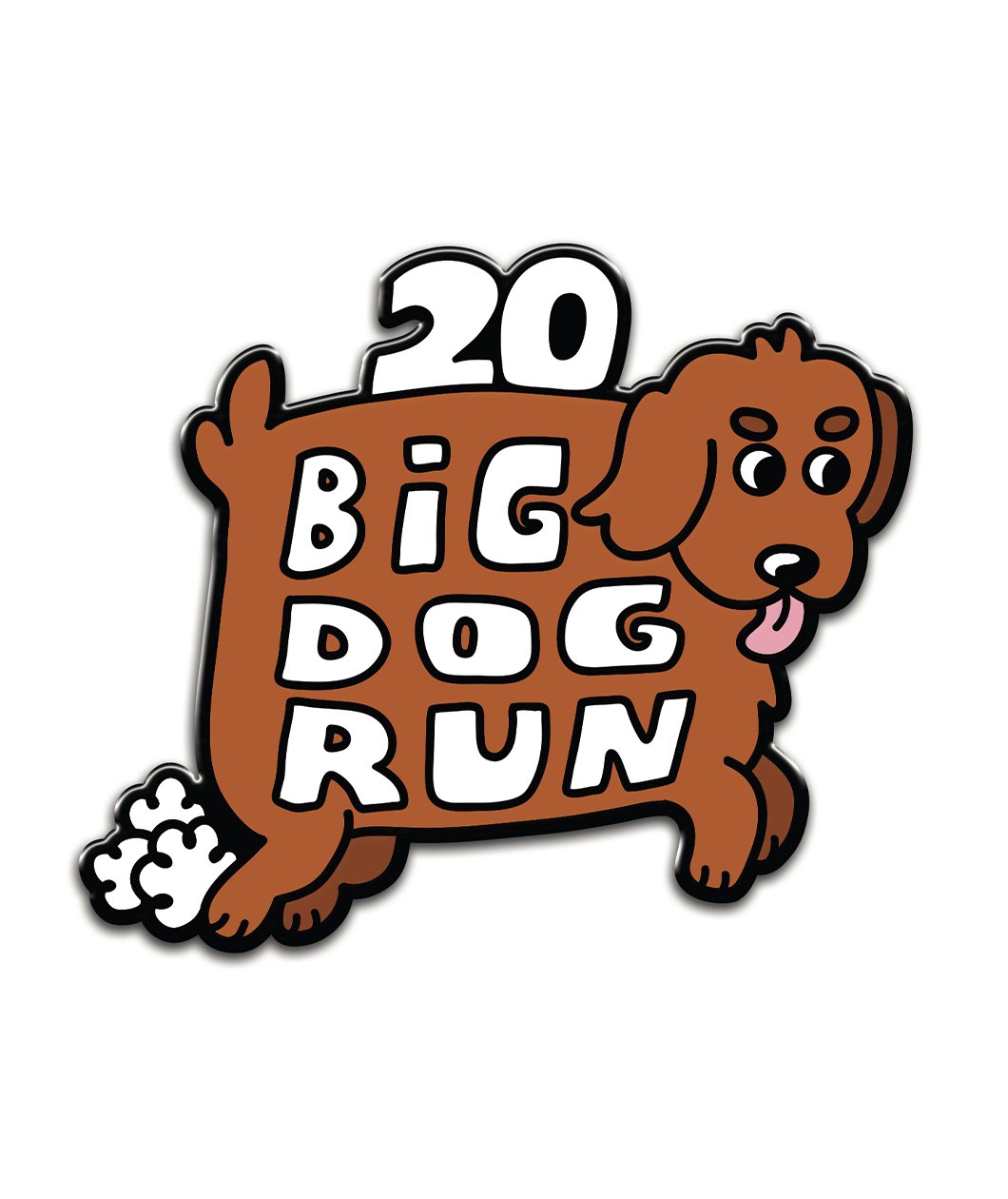 20BigDogRun Enamel Pin