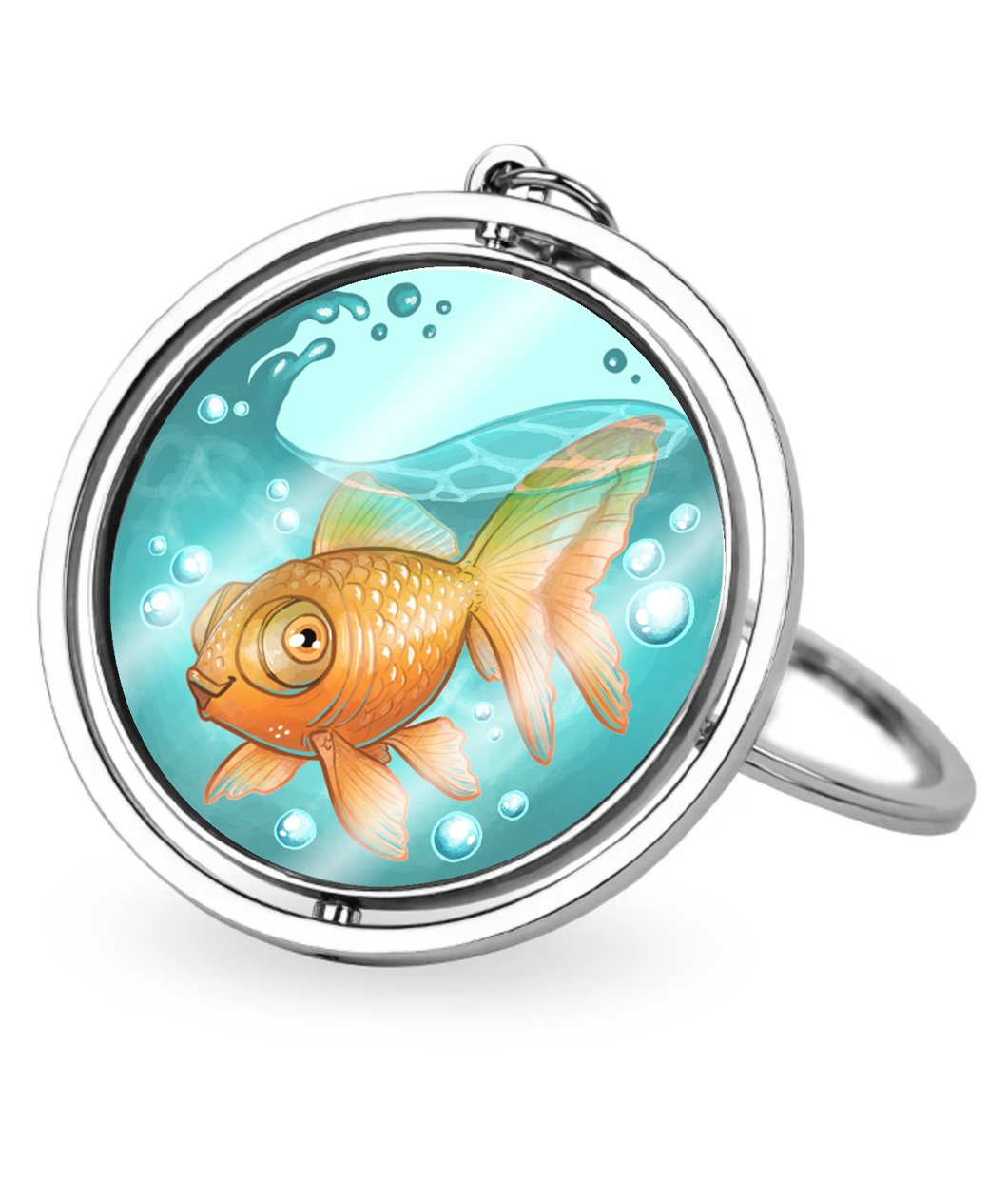 Steven the Goldfish Spinner Keychain