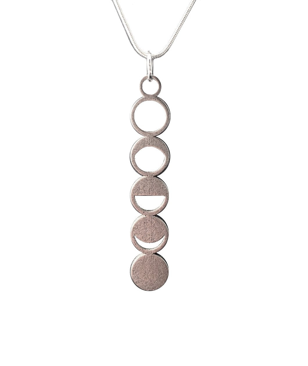 Moon Phase Stainless Steel Necklace