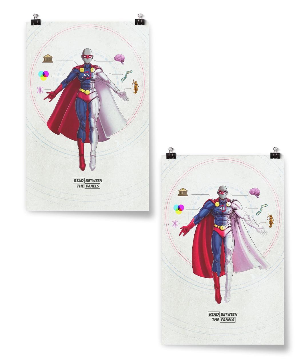 NerdSync Superhero Poster