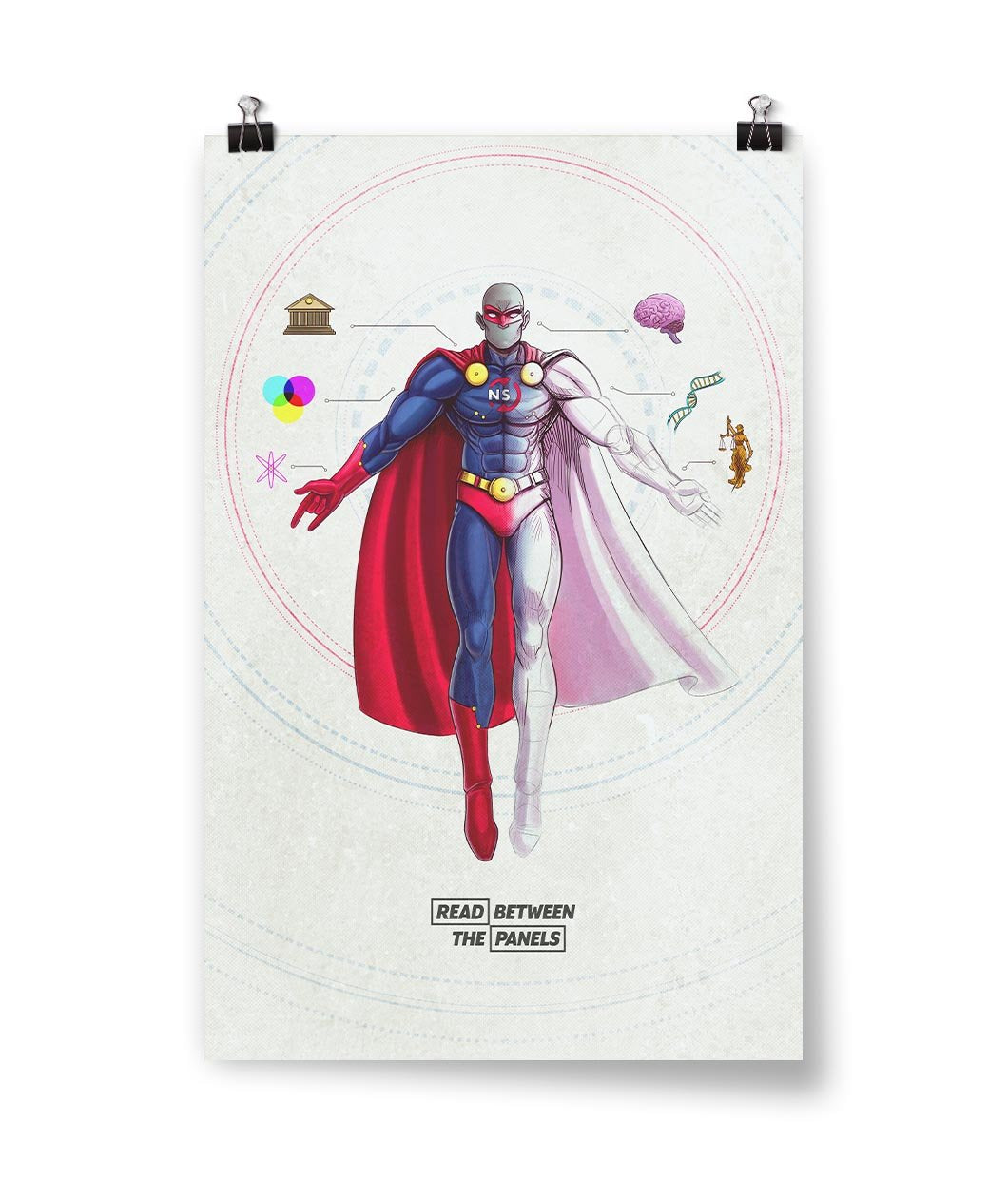 NerdSync Superhero Poster