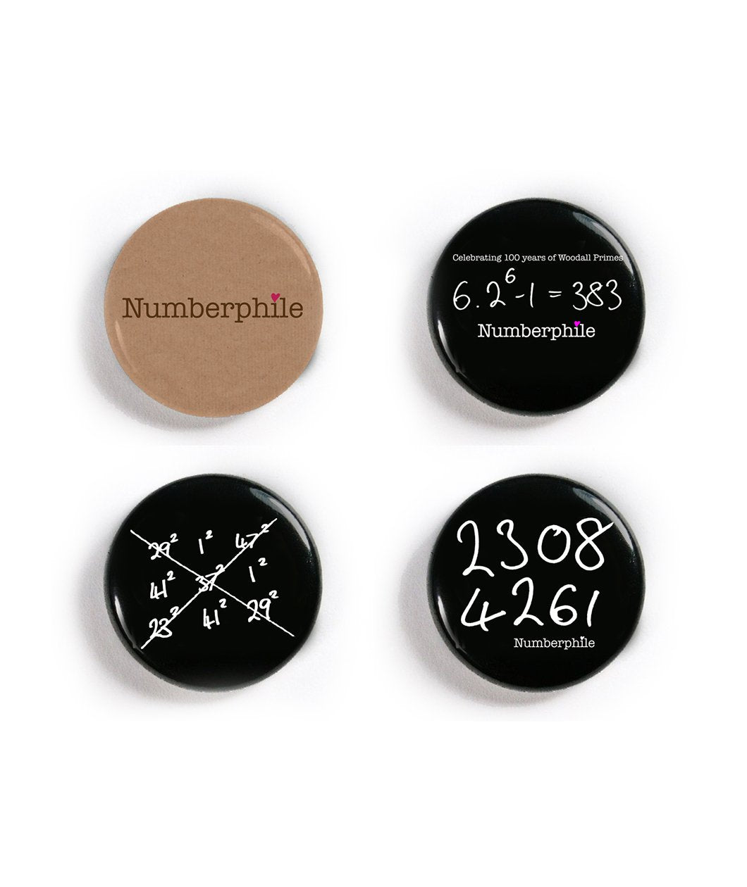 Numberphile Button Pack