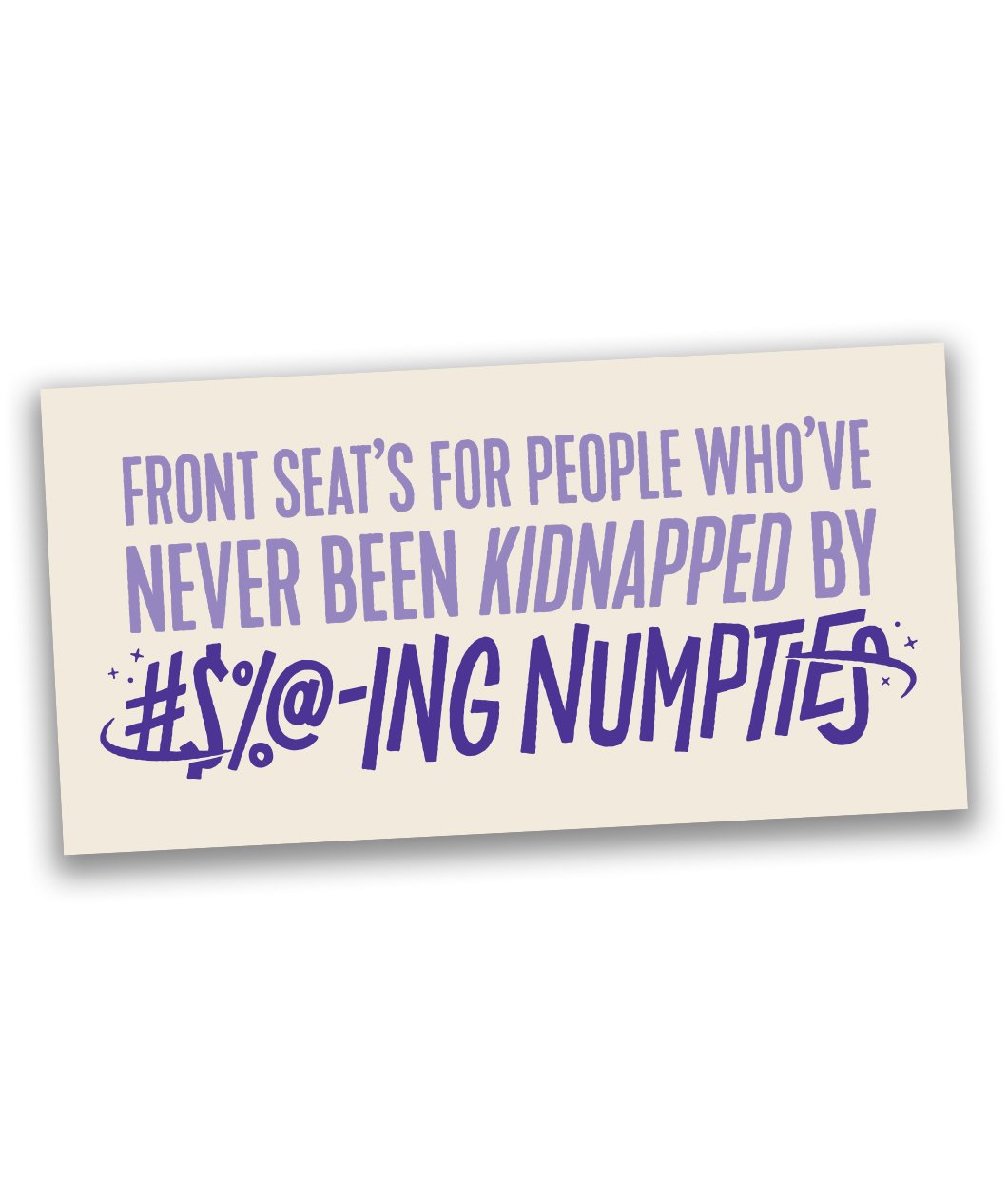 Numpties Bumper Sticker