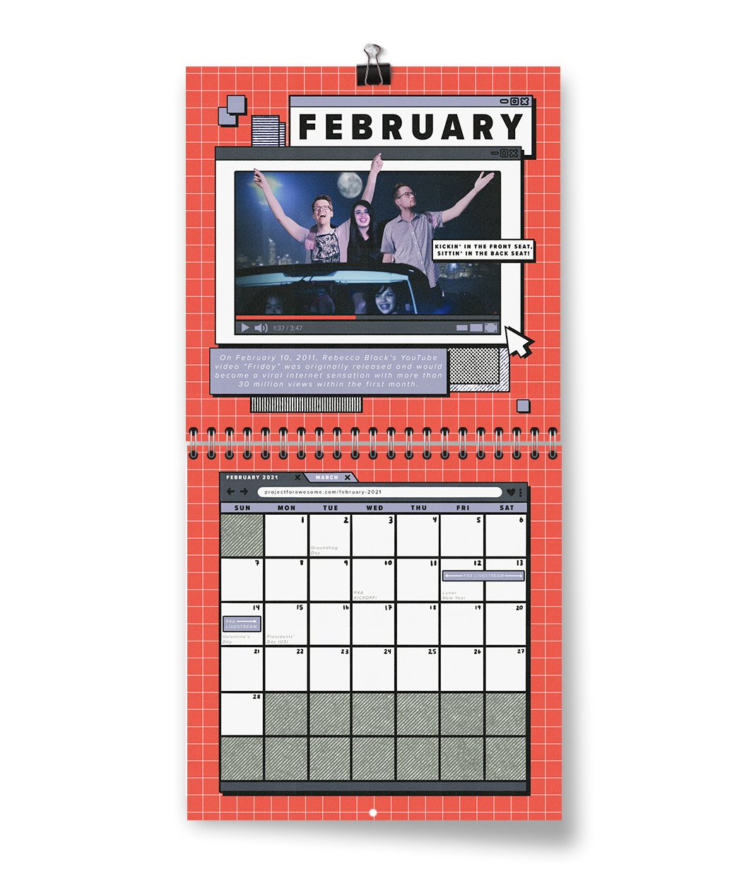 Project For Awesome 2021 Calendar