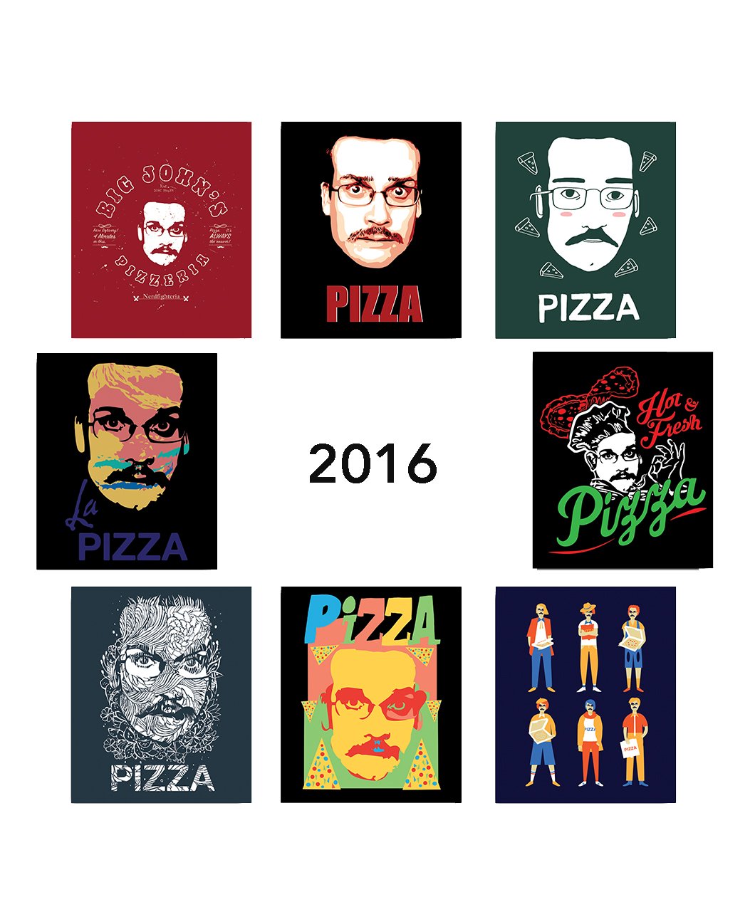 Pizza John Sticker Packs