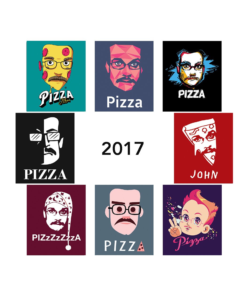 Pizza John Sticker Packs