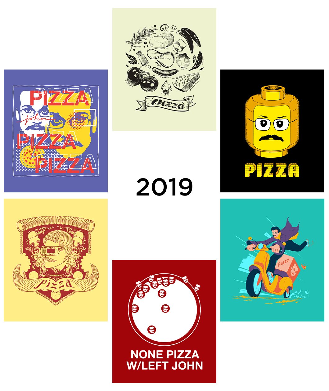 Pizza John Sticker Packs