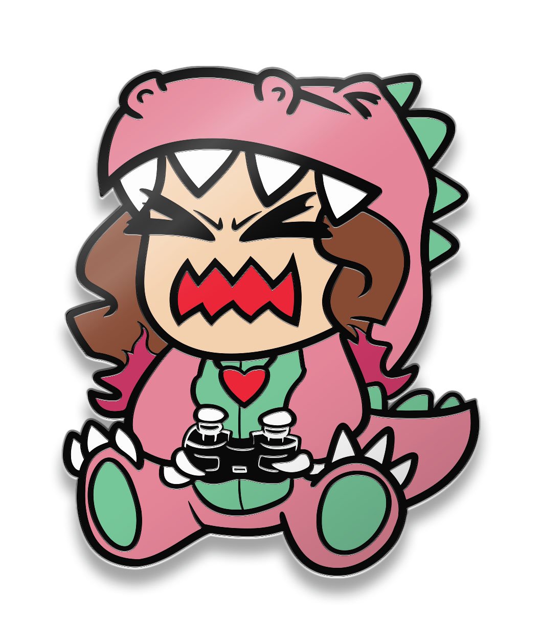 Dino Rawr Pin