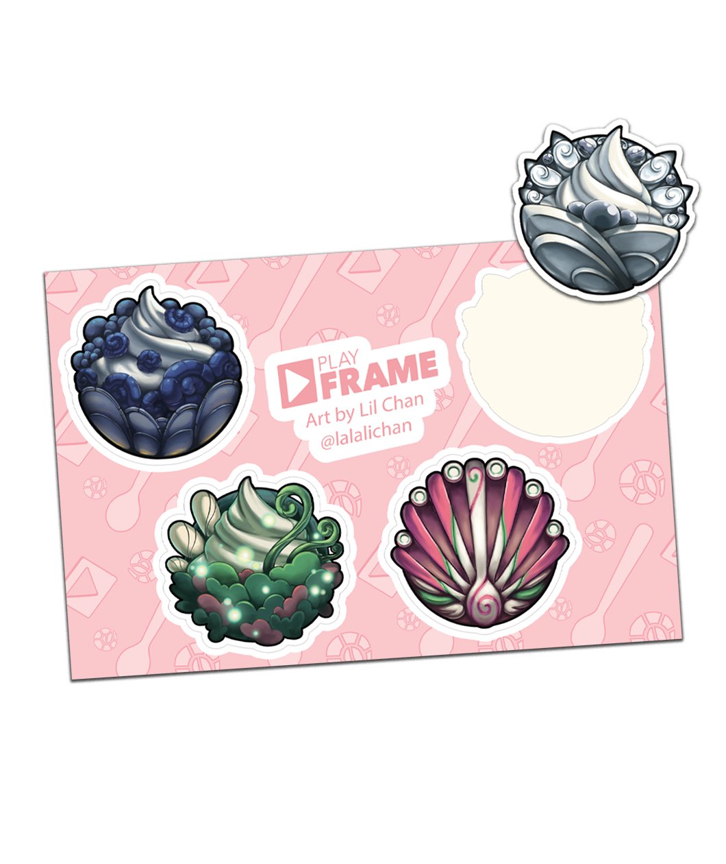 Froyo Charm Sticker Sheet
