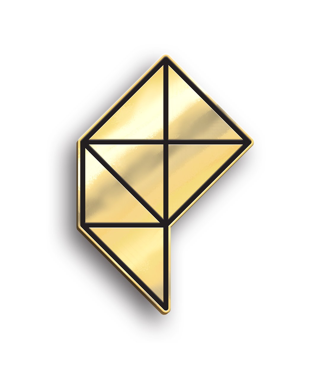 Polygon Logo Enamel Pin