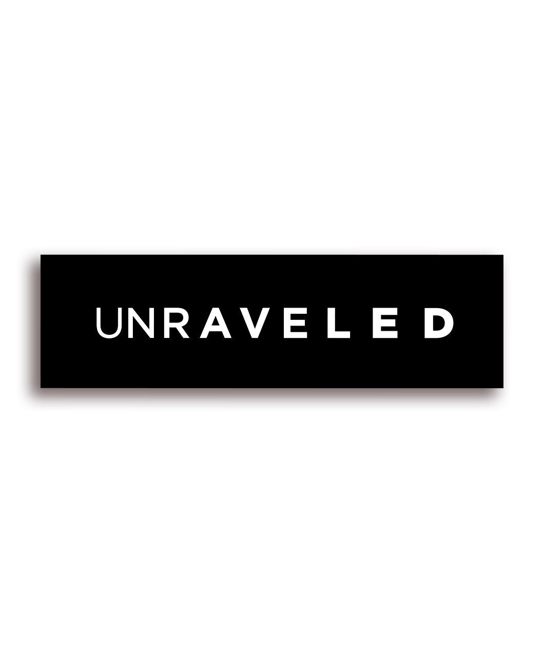 Unraveled Decal