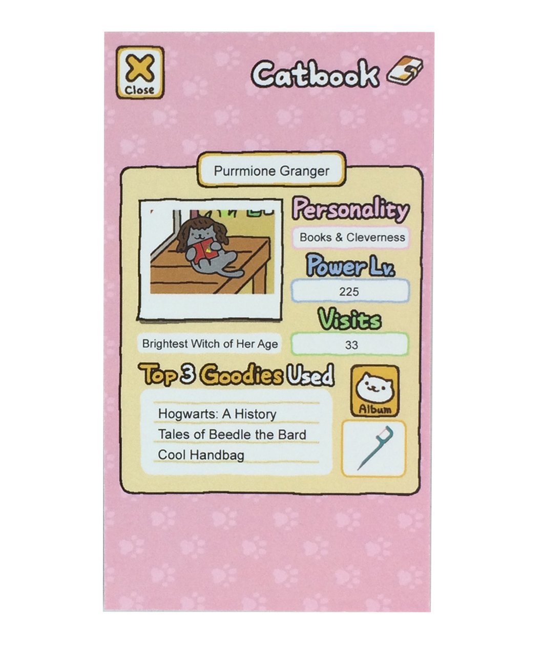 Wizard Cat/Neko Atsume Trio Enamel Pin Set