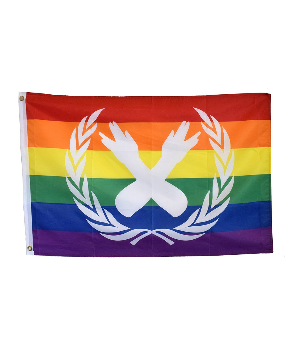 Rainbow Nerdfighter Crest Flag