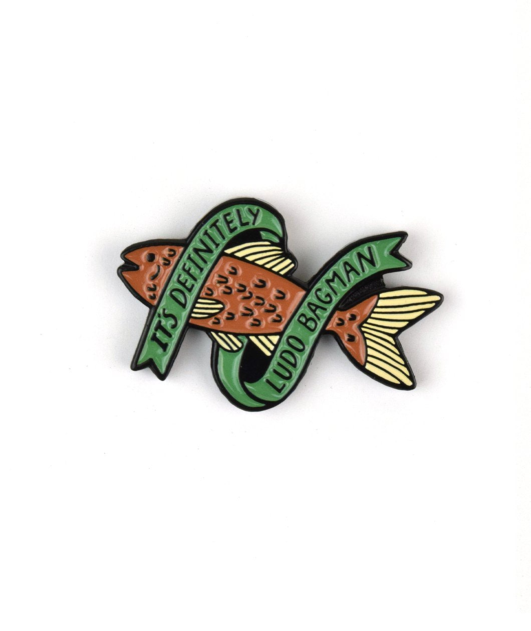Potterless Red Herring Enamel Pin