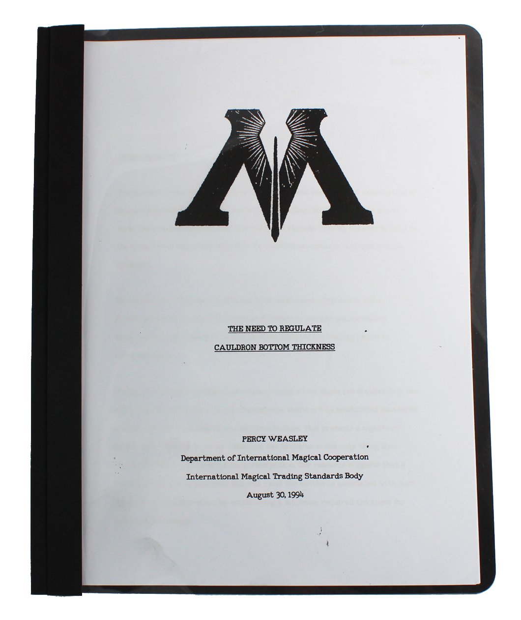 Report on Cauldron Bottom Thickness