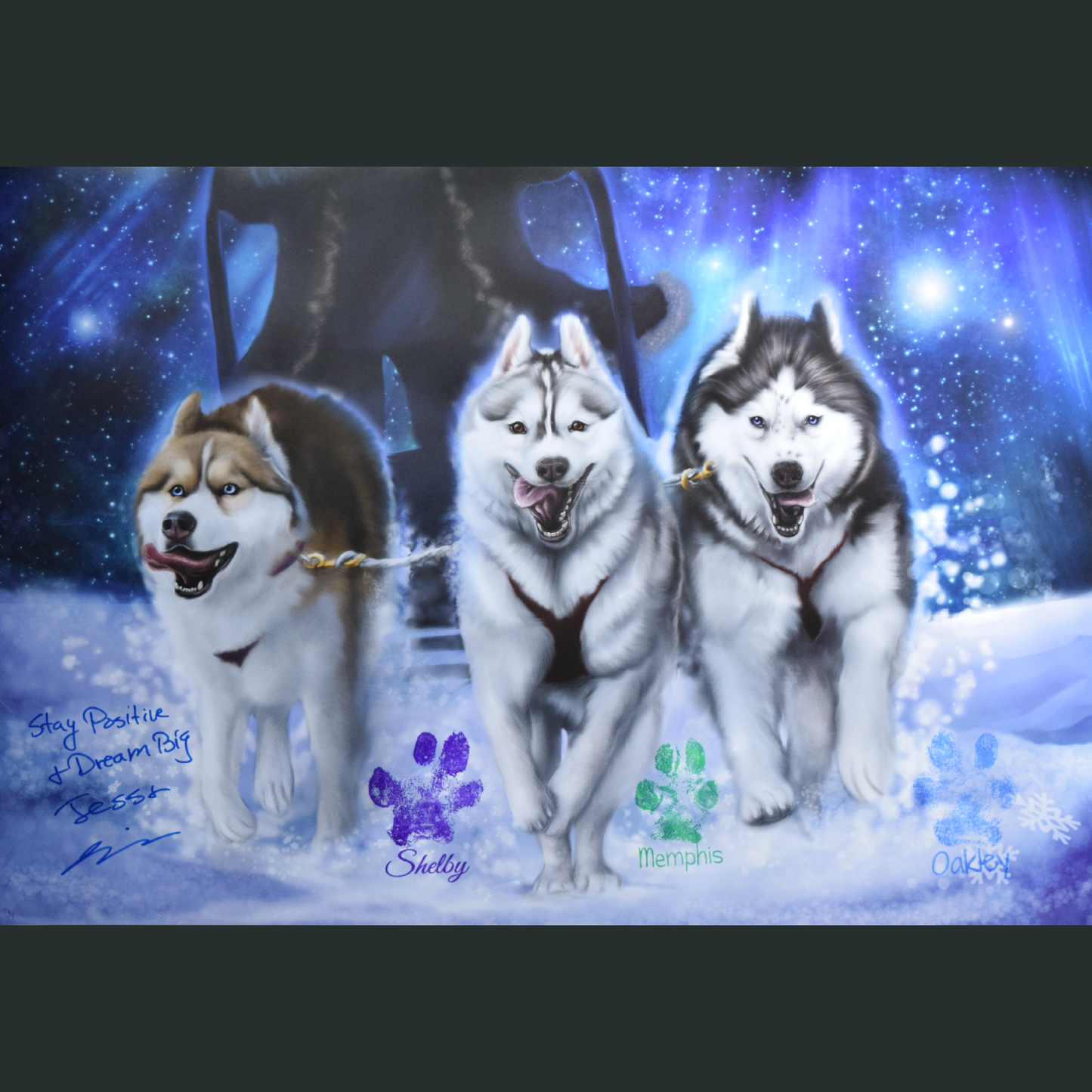 Gone To The Snow Dogs Poster