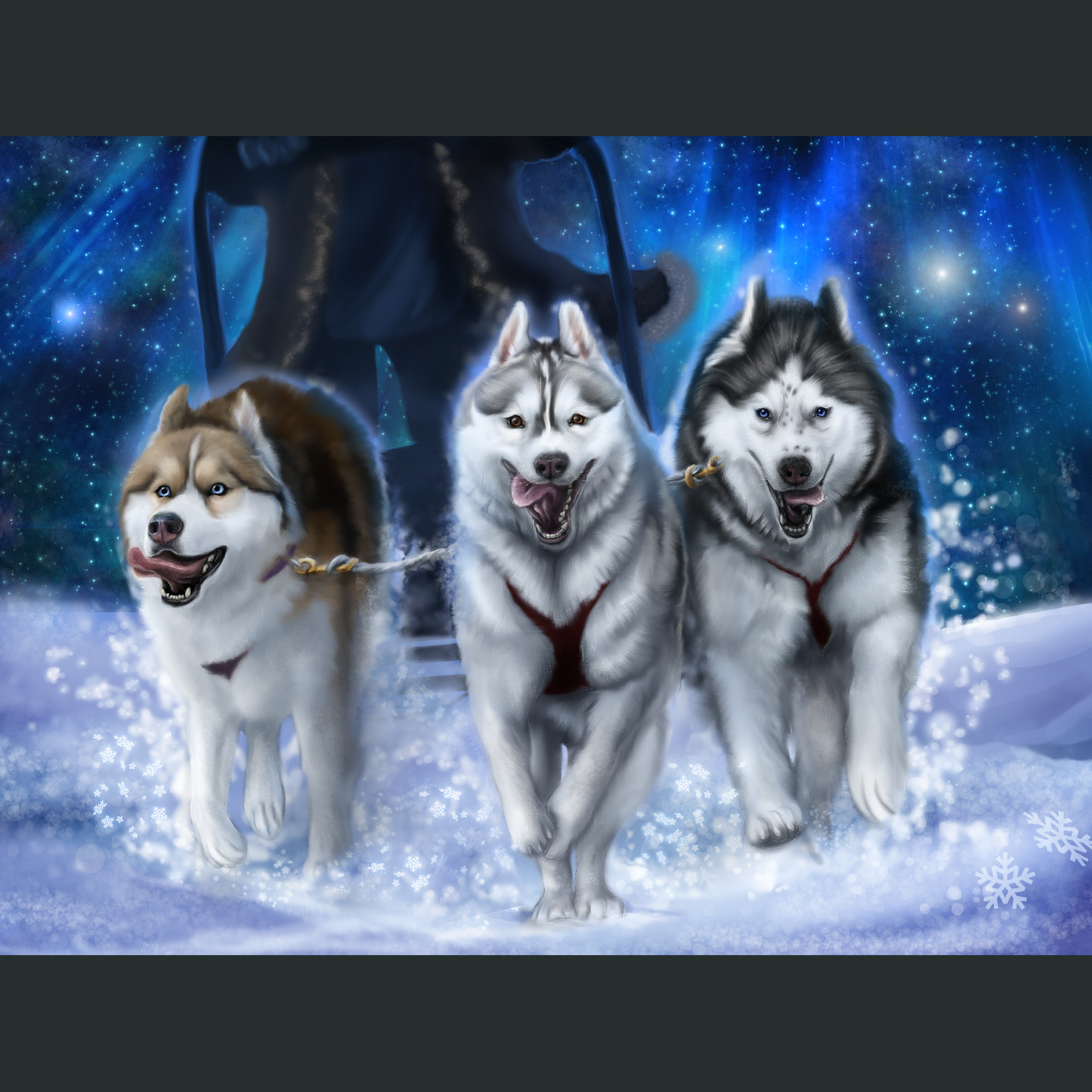 Gone To The Snow Dogs Poster