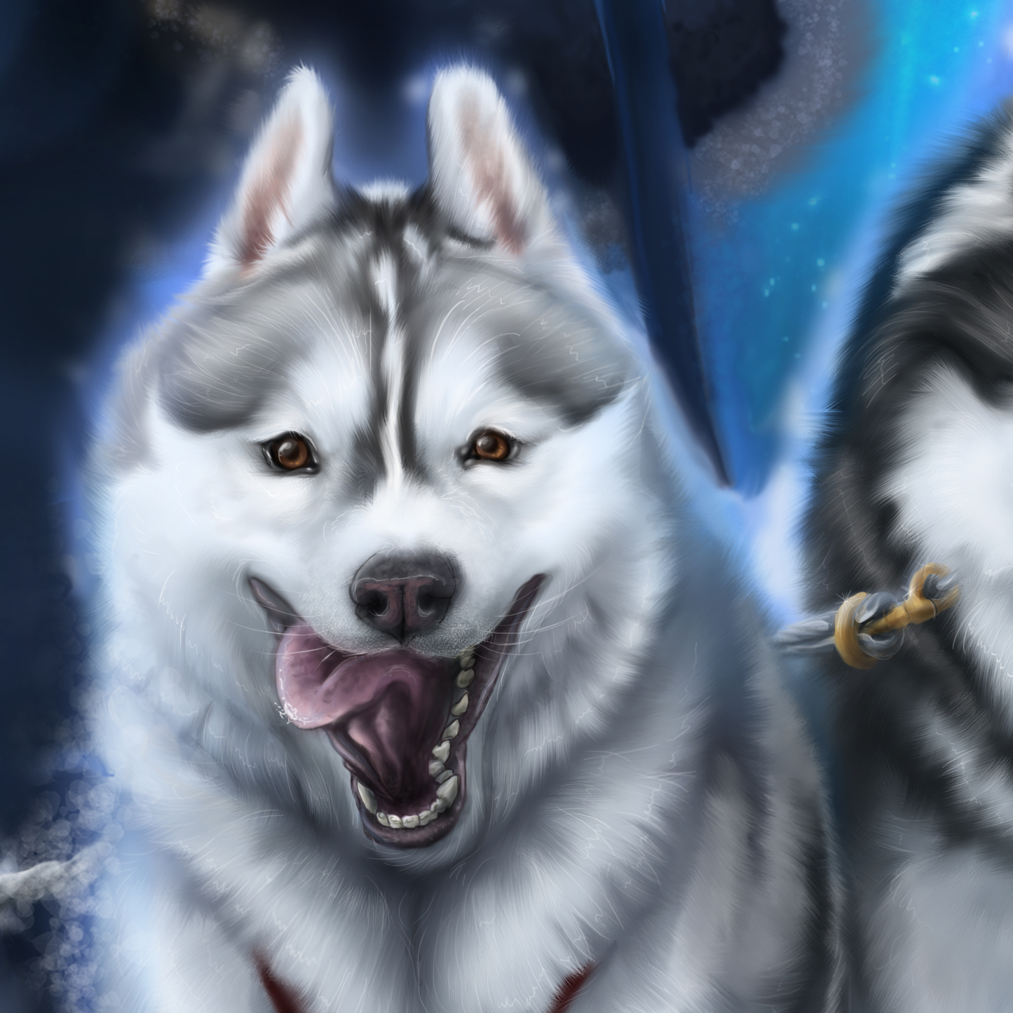 Gone To The Snow Dogs Poster