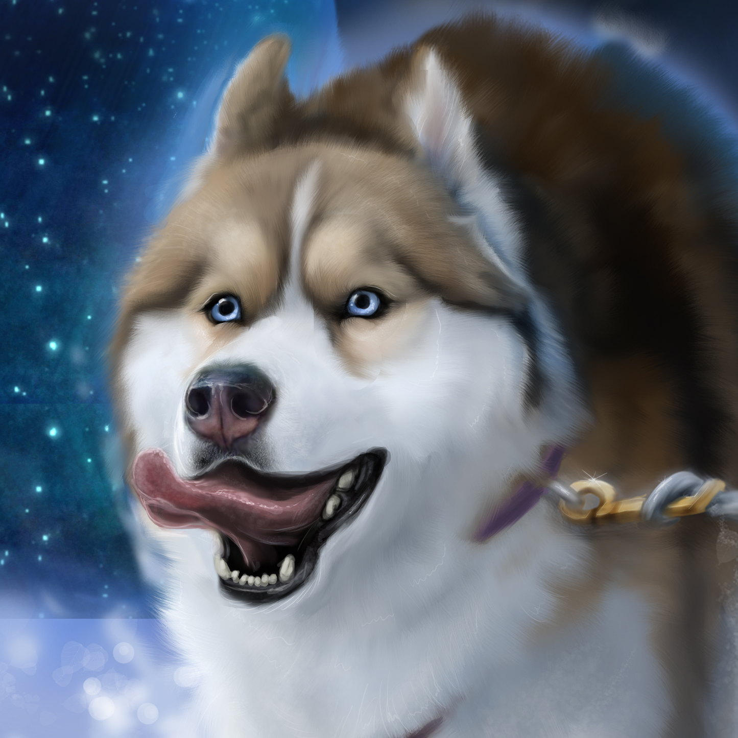 Gone To The Snow Dogs Poster