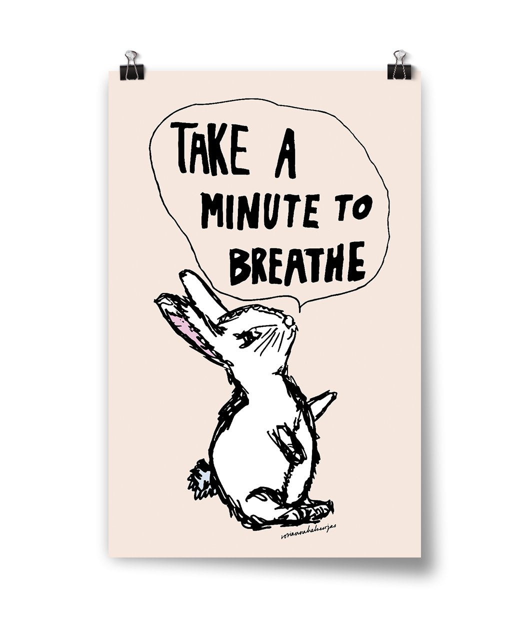 Take A Minute To Breathe Poster