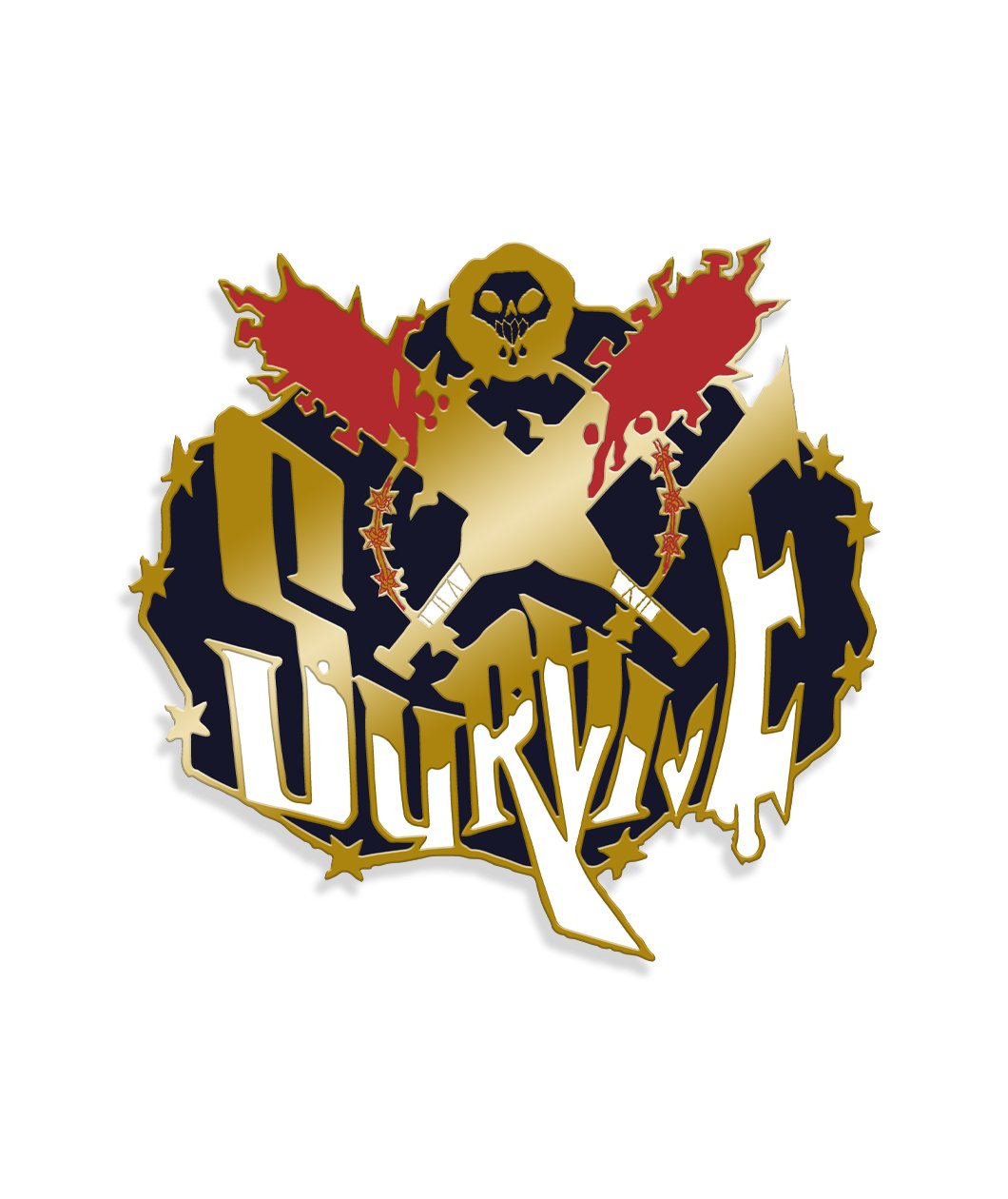 Survive Enamel Pin