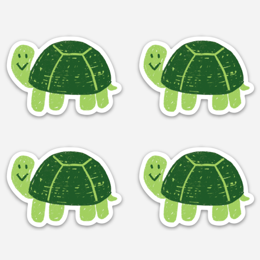 Turtles All The Way Down Book + Lapel Pin + Sticker Bundle