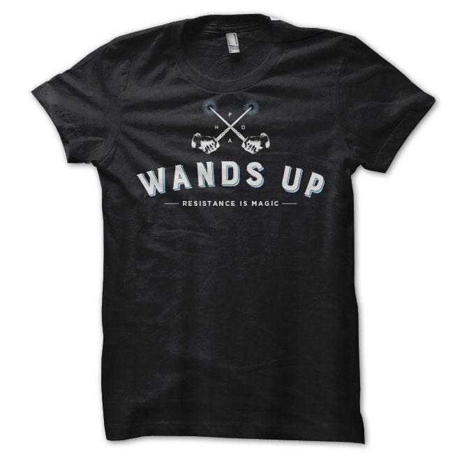 Wands Up Shirt in Black