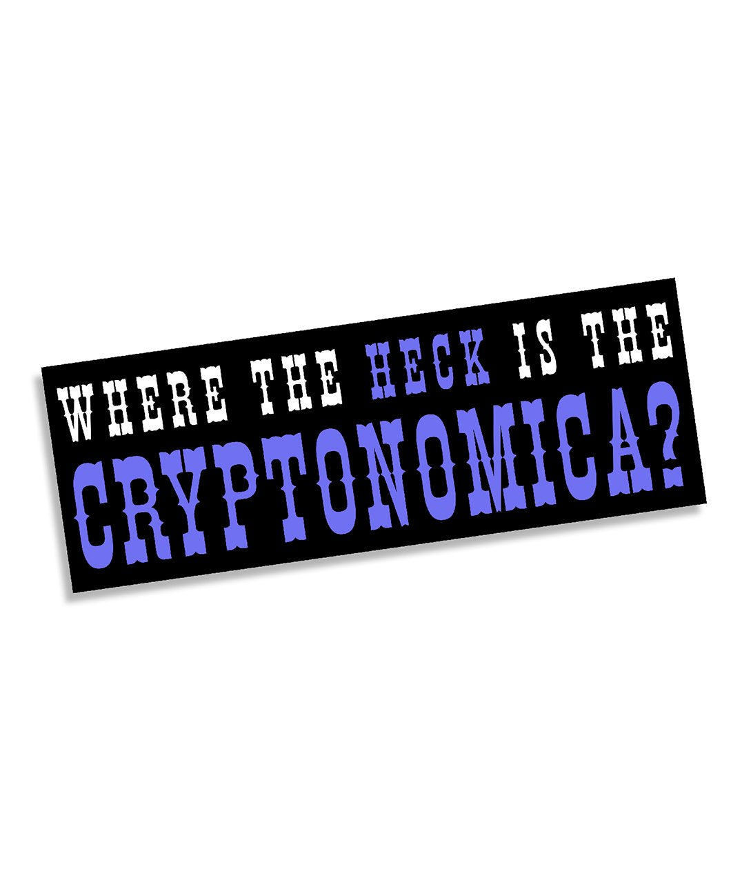 Where The Heck is the Cryptonomica? Decal
