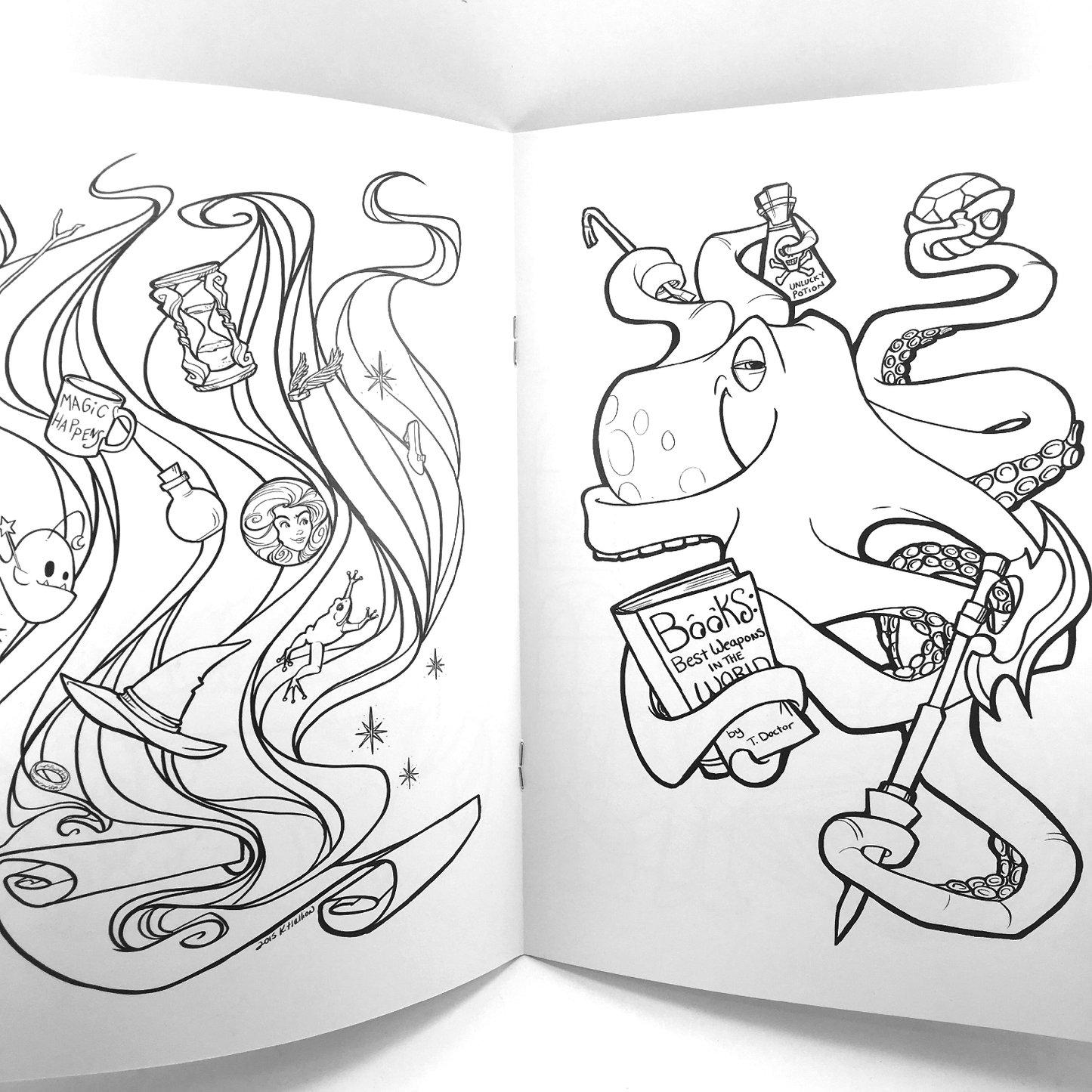 Wizard School Coloring Book
