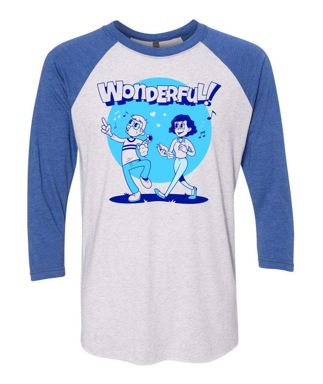 Wonderful 3/4 Sleeve Baseball Shirt