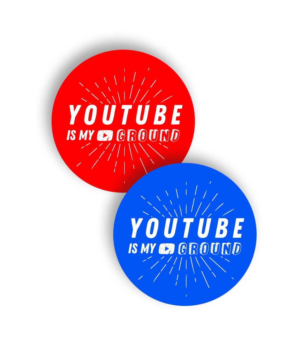 Youtube Is My Playground Sticker Set